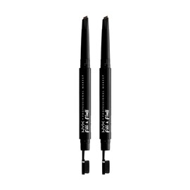 NYX PROFESSIONAL MAKEUP Fill & Fluff Eyebrow Pomade Pencil, Ash Brown, 2 Pack