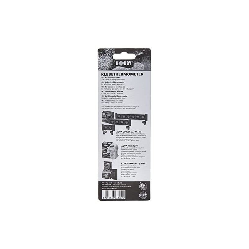 Hobby 60500 Klebethermometer für Aquarien