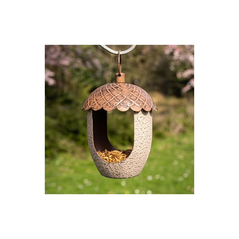Peckish Metal Acorn Bird Feeder