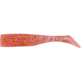 DUO Worm Beach Walker Howl Shad 4" Clear Pink Gold S013 Lure
