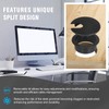 1-1/2" Black Desk Grommet, JTemgle Plastic Cable Hole Cover Computer