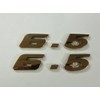 GOLD 6.5 ENGINE ID EMBLEMS - (PAIR)