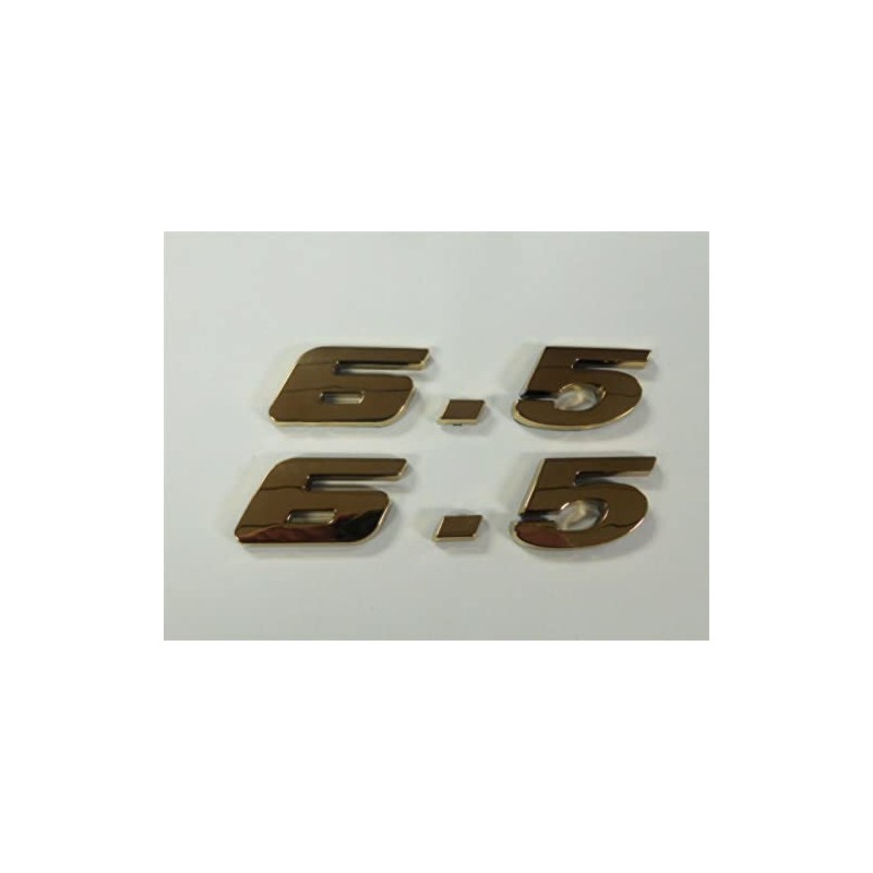 GOLD 6.5 ENGINE ID EMBLEMS - (PAIR)