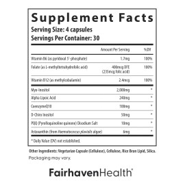 Fairhaven Health Pqq Plus Myo-inositol 120 Cpsulas                                                                                                    