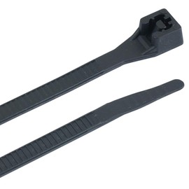 GB Gardner Bender 46-308UVB 8" Double Lock Cable Ties 75-lb Black - 100 per Bag