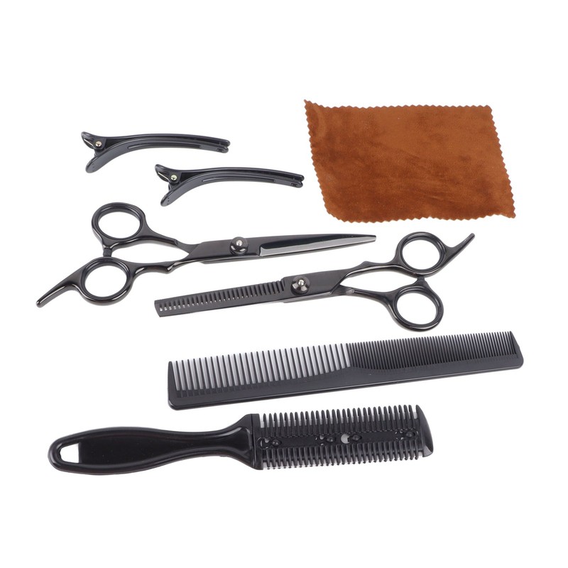 Barber Scissors Set Professional Kit Hair Styling Shearing Tool with