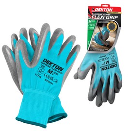 Dekton 8/M Flexi Grip Latex Coated Working Gloves | Ultimate Protection for DIY and Tradesmen | Ultra Grip Material | CE Cat 2 and EN388 Certified | Ideal for Protection in Various Task