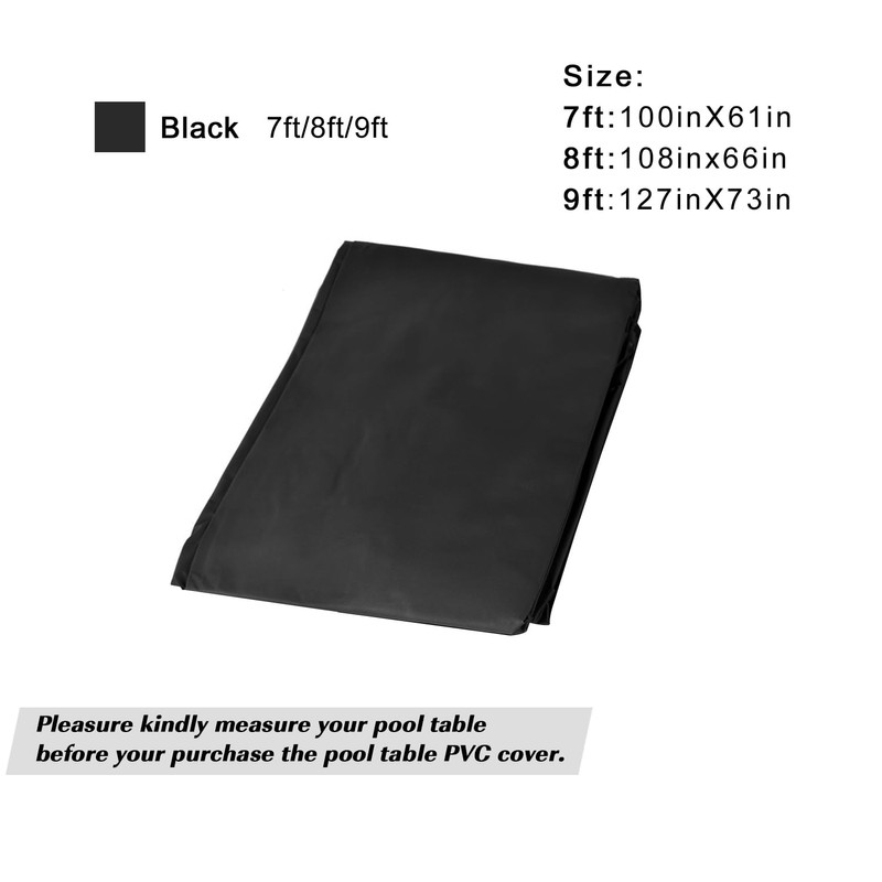 MoyanSuper Pool Table Cover PVC Waterproof Dustproof for 7/8/9 Ft