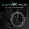 H&Y Step Up Rings for Filters Adapter Variable Step Up