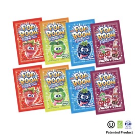 Tiltay Pop Boom Popping Candy – 4 Flavor Assortment, Strawberry, Cherry Cola, Green Apple, Blue Raspberry (32 Pack)
