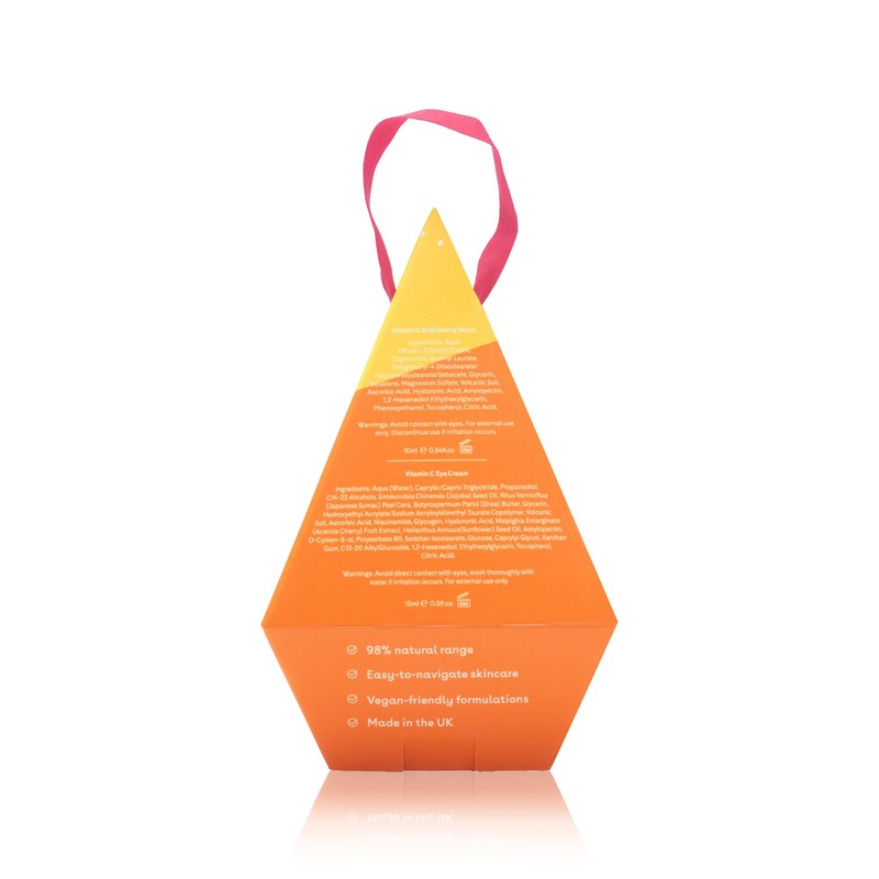 Q+A Merry + Bright Gift Set, Vitamin C Skincare Duo,