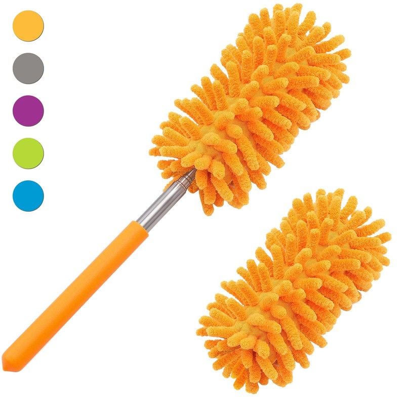 Microfiber Duster for Cleaning, Tukuos Hand Washable Dusters with 2pcs