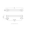 Liberty P23856-904-CP 5-Inch Caspian Kitchen or Furniture Cabinet Hardware Handle