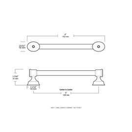 Liberty P23856-904-CP 5-Inch Caspian Kitchen or Furniture Cabinet Hardware Handle Pull, Heirloom Silver