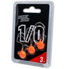 Monkey Lures Hook - 3 Jig Heads, Size/Weight/Colour: Size 1/0