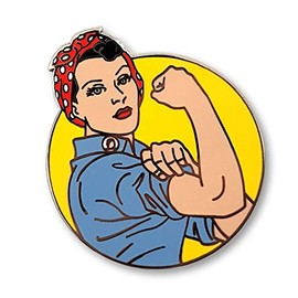 Pinsanity Rosie the Riveter Enamel Lapel Pin