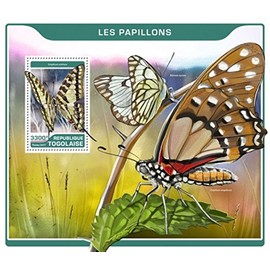 Togo - 2017 Butterflies on Stamps - Stamp Souvenir Sheet - TG17220b