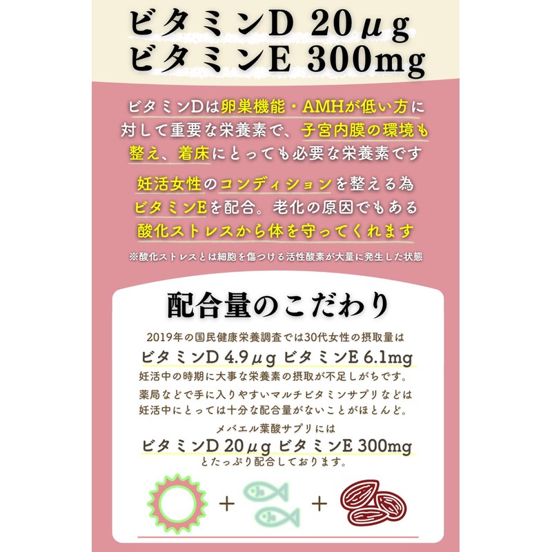Mebael Folic Acid Supplement - 1 Bag (30 Day Supply)