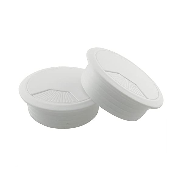 HJGarden 2PCS 60mm Desk Wire Cord Cable Grommets Hole Cover