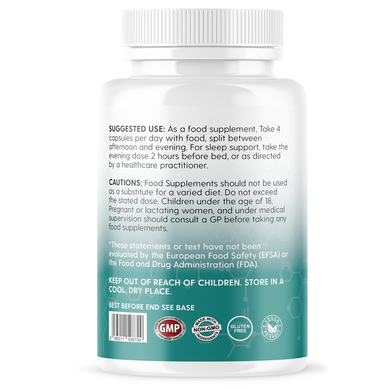 Vinco Magnesium L-Threonate Supplement - 120 High Strength Magnesium L
