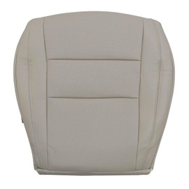 SecosAutoparts Tan Perforated Front Passenger Side Bottom Microfiber Leather Replacement Seat Cover Compatible with Jeep Grand Cherokee 2011 2012 2013 2014 2015 2016