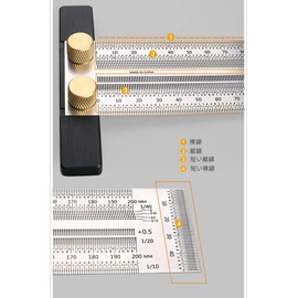 CarAngels Stainless Steel Wood Injury Gauge 90 Degree Ruler Right Angle Ruler Stop Scoya with Hole Carpenter Injury Tool (200MM)