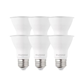 Luminus Led G5 PAR20 Flood Bulb 50W Equivalent (7W) 550 Lumens, 25000 Hour Lifespan, Dimmable, 3000k Bright White, 6 Pack