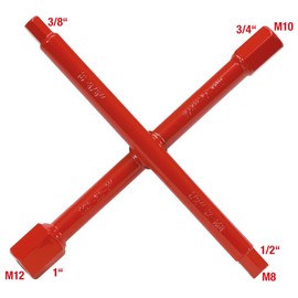 KS Tools 116.6000 Plumbers cross wrench, 7 functions
