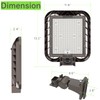 Glitgate 200W LED Parking Lot Light 30000LM 5000K Dusk to