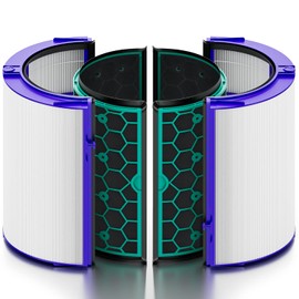 Air Purifier Filter Replacements for Dyson HP04 TP04 DP04 TP05 DP05, Sealed Two Stage 360° Ture HEPA and Activated Carbon Filter