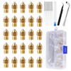 25pcs MK8 Ender 3 V2 Nozzles 0.4mm 3D Printer Brass