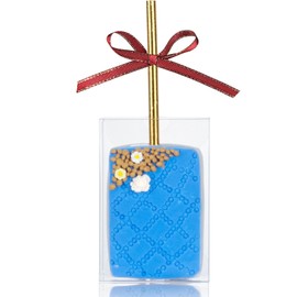 RomanticBaking 50 Pack 3.5"x 2.4"x 1.38"Clear Rice Krispie Treat Boxes with Hole Cakesickle Boxes Small Macaron Boxes Candy Boxes Treat Boxes Party Favors Boxes