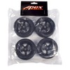 Apex RC Products 1/10 On-Road 12mm Black 5 Spoke Wheels
