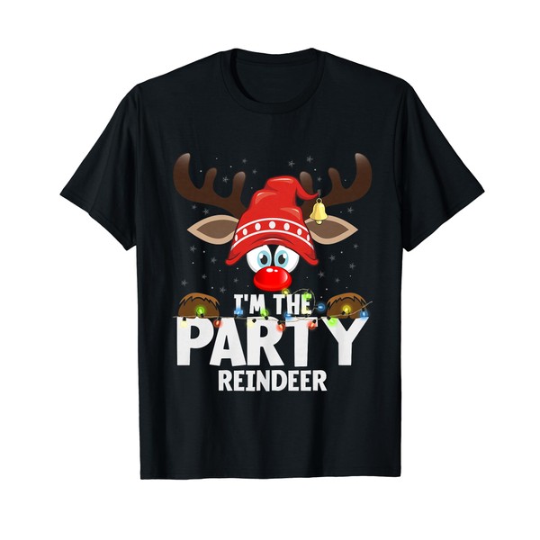 Christmas Matching I'm The Party Reindeer T-Shirt