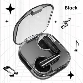 CCTRADE Wireless Earbuds,3D Hi-Fi Stereo And Noise-Cancelling Microphone,Bluetooth 5.3V,Rechargeable Battery 200mAh,Voice Control,5 Hours Talk Time,Great For Exercise/Running/Gym - Color: black