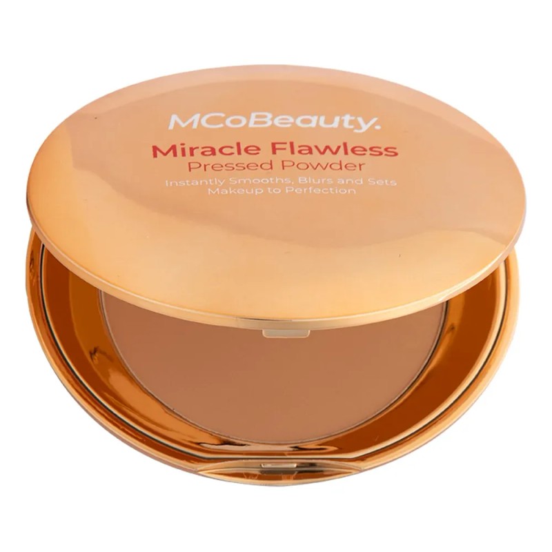 Polvo Compacto Mcobeauty Miracle Flawless Tono Medio Cálido