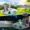 GAIZERL Solar Fountain Pump with Adjust Glass Panel, Upgrade 3.5W