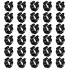 30 Pcs Black Billiards Cue Clip Fishing Rod Clips Regular