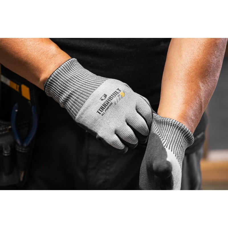 ToughBuilt All-Purpose Nitrile Dipped Gloves - XLarge - TB-P2-112-5-X