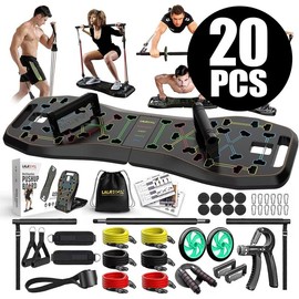 LALAHIGH Emurdyon Portable Home Gym System:Fitness Goals,Muscle Recovery,Workout Diversity,Workout Equipment,Anti-Slip Design,Easy to Store,Customizable - Color: 14PCS-Delux Kit