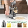 Dachenus Cheese Grater Rotary Cheese Grater,Versatile Cheese Shredder,Blades for Shredding,