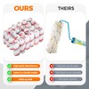 Leumoi 300 Pcs 4 Inch Mini Paint Roller Cover 1/2"