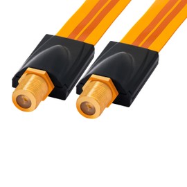 BIGtec Window Feed-Through for SAT Cable Door Window Feed-Through Coupling SAT Extremely Flat 26 cm