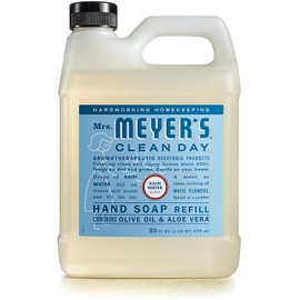 Mrs. Meyer’s Clean Day Liquid Hand Soap Refill, RainWater Scent, 33 Ounce Bottle
