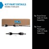 TRQ Front CV Axle Shaft Assembly Set Compatible with 2015-2018