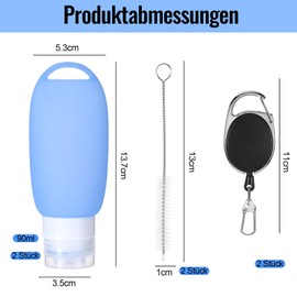 Pack of 2 90 ml Food Tubes for Filling Dogs, Food Dummy Dogs, The Empty Tubes for Filling Are Reusable and Easy to Clean (Blue + Pink)