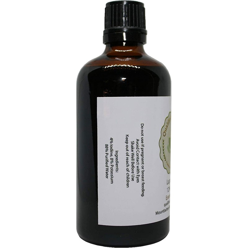 Lugols Iodine Solution 12% - 100ml - with Dropper Insert