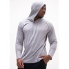 DEVOPS Men's Fleece Thermal Workout Hoodie (Black/Light Grey, X-Large)