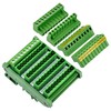 Slim DIN Rail Mount 10A/300V Pluggable Screw Terminal Block Distribution