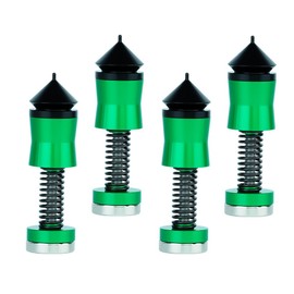 Soldering Helping Hand PCB Circuit Board Holder ESD Safe - Metal Magnetic Fixture Tower Spring Clamp PCB Holder Fixtute for Circuit Boards Repairing Soldering Desoldering Rework,Green,4Pcs